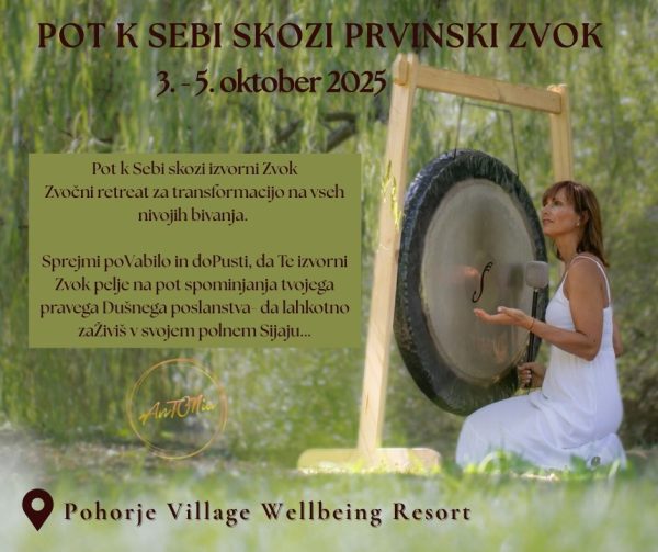 Pot k Sebi skozi prvinski Zvok (3-dnevni zvočni retreat)