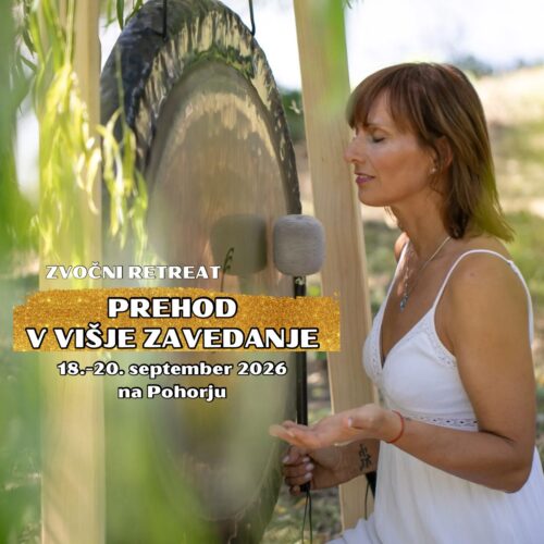 PREHOD V VIŠJE ZAVEDANJE (3-dnevni zvočni retreat) 18.-20. september 2026 na Pohorju.